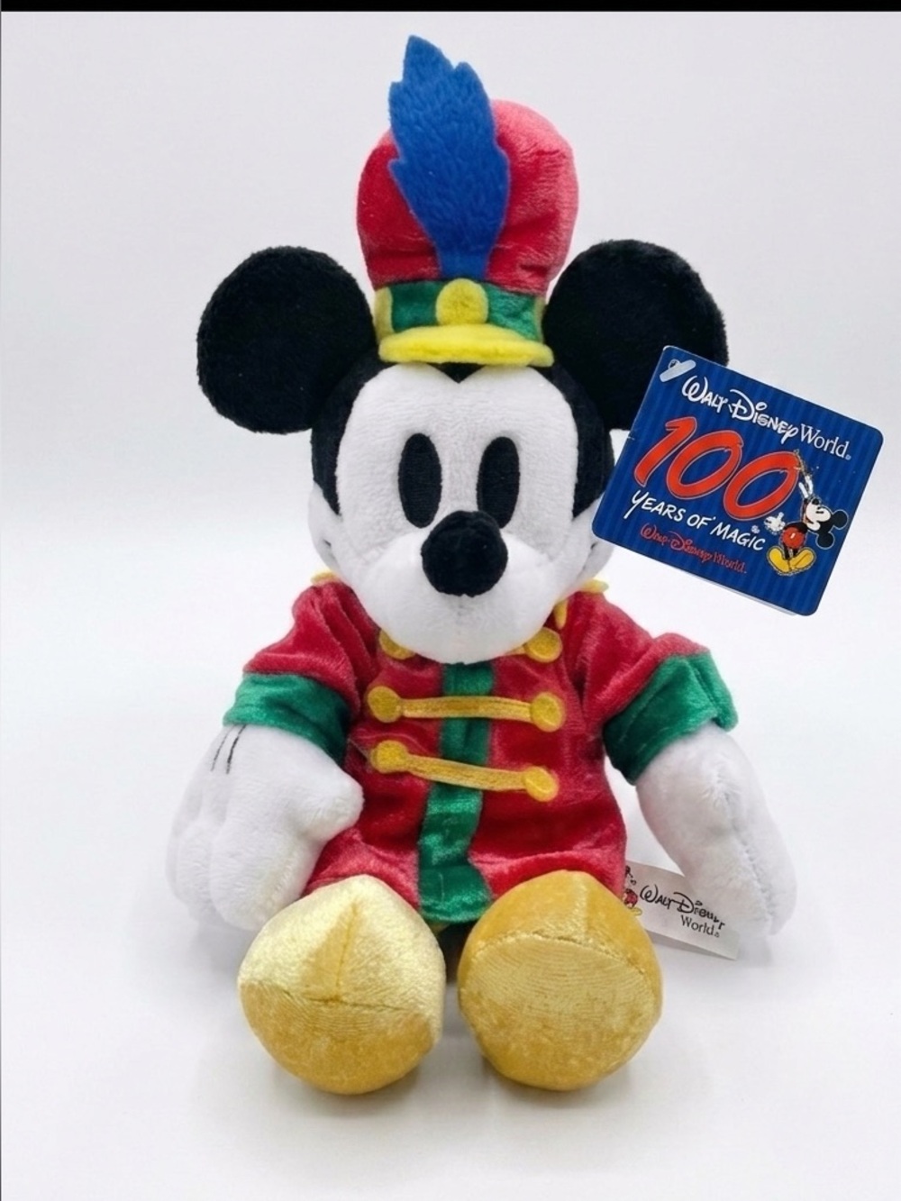 NWT Disney World 100 Years Of Magic Band Concert Mickey Mouse Plush Bean Bag